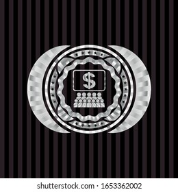 Kongresssymbol im Silber-Button