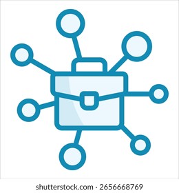 Icon-Element für Geschäftsverbindung für Design