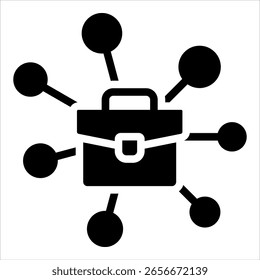 Business Connection Icon Element For Design