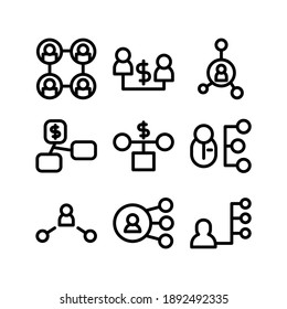 Business Connection icon or logo isolated sign symbol vector illustration - Collection of high quality black style vector icons
