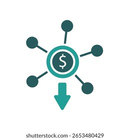 business connection icon. vector.Editable stroke.linear style sign for use web design,logo.Symbol illustration.