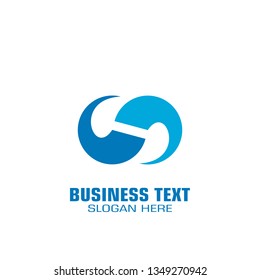 Business connection logo, letter s graphic logo, infinity logo design,