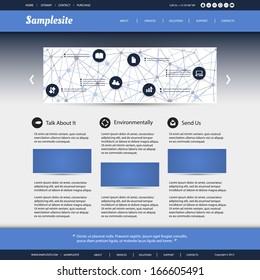 Business, Connection, Network - Website Template