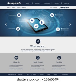 Business, Connection, Network - Website Template