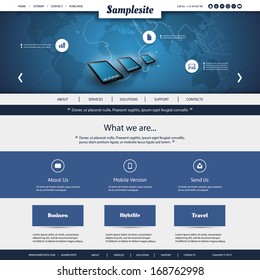 Business, Connection, Network - Website Template