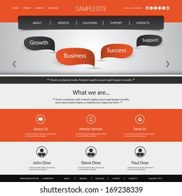 Business, Connection, Network - Website Template