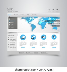 Business, Connection, Network - Website Template 