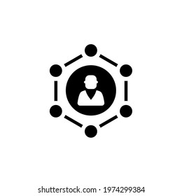 Business Connectivity icon in vector. Logotype
