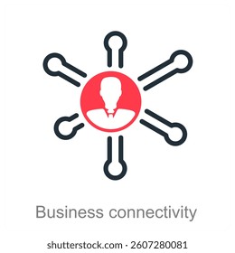 Business Connectivity and network icon concept