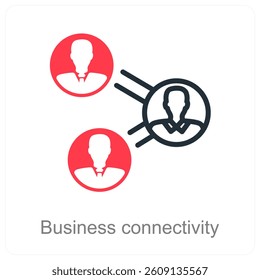 Business Connectivity and network icon concept