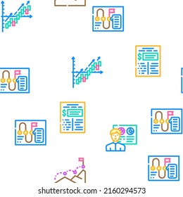 Unternehmensberater Beratung für Vektorgrafik-Illustration nahtloser Muster-Farblinien