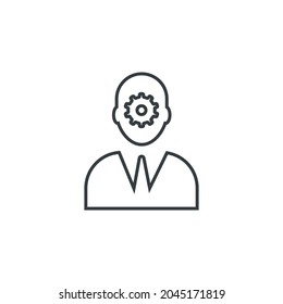 Business consultant icon, vector illustration