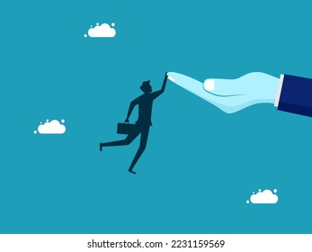 Business consultant or support. Businessman consultant helping colleagues