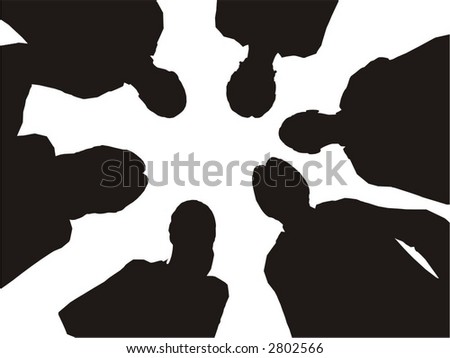 business consultation from bottom
