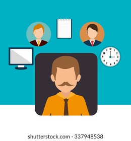Business consulting graphic design, vector illustration eps10