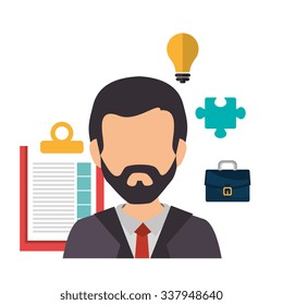Business consulting graphic design, vector illustration eps10