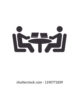 Business Consulting Icon, Flat Design.
