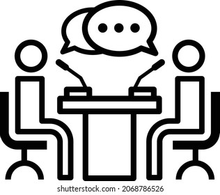 Business Consulting Icon. Meeting vector icon.