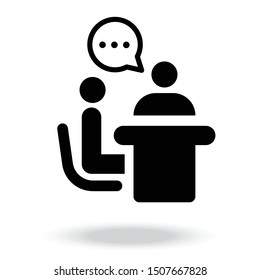 Business Consulting Icon vector.meeting vector icon