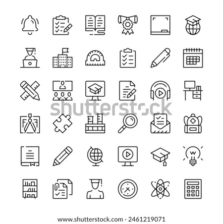 Business consulting icons set. Vector line icons. Black outline stroke symbols