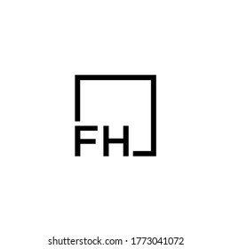 Business consulting logo with option letter FH