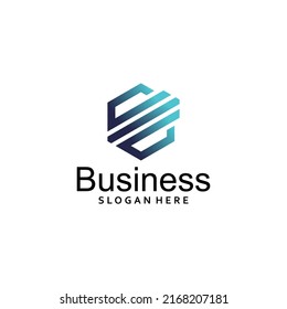 Business consulting logo template vector