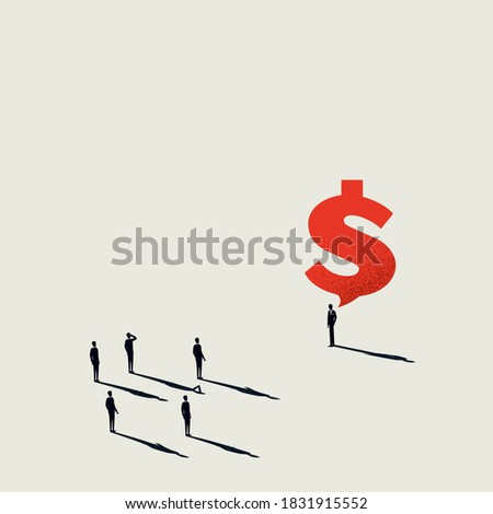 Business consulting vector concept. Symbol of finance advice, strategy, planning. Eps10 illustration.