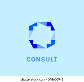 Business Consulting vector logo.
