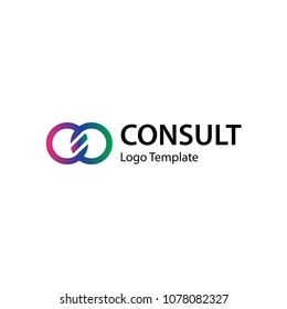 business consulting vector logo template