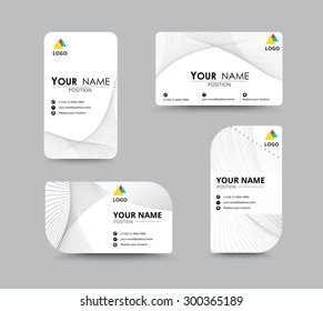 Business contact card template design. name card set vector stock