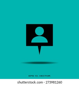 Business contact icon