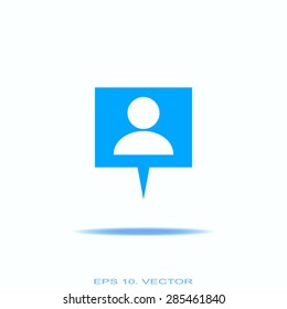 Business contact icon