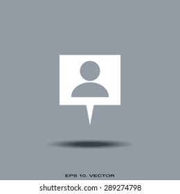 Business contact icon