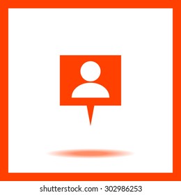 Business contact icon