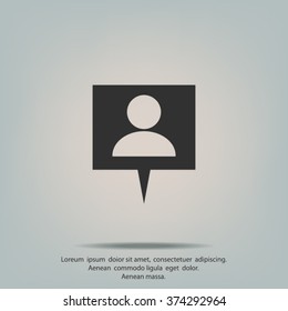 Business contact icon
