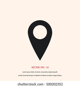 Business contact icon, flat design best vector icon