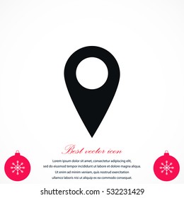 Business contact icon, flat design best vector icon