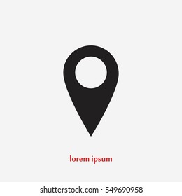 Business contact icon, flat design best vector icon