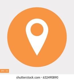 Business contact icon, flat design best vector icon