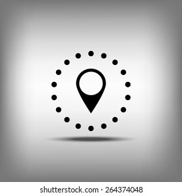 Business contact icon - vector icon