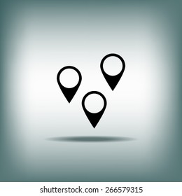 Business contact icon - vector icon