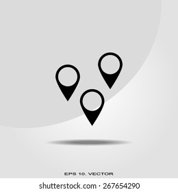 Business contact icon - vector icon
