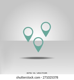 Business contact icon - vector icon