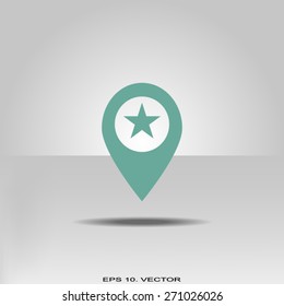 Business contact icon - vector icon