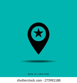 Business contact icon - vector icon
