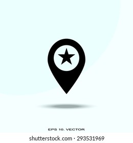 Business contact icon - vector icon