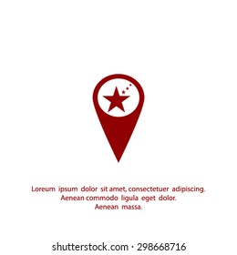 Business contact icon - vector icon