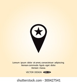Business contact icon - vector icon