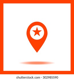 Business contact icon - vector icon