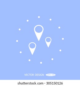 Business contact icon - vector icon